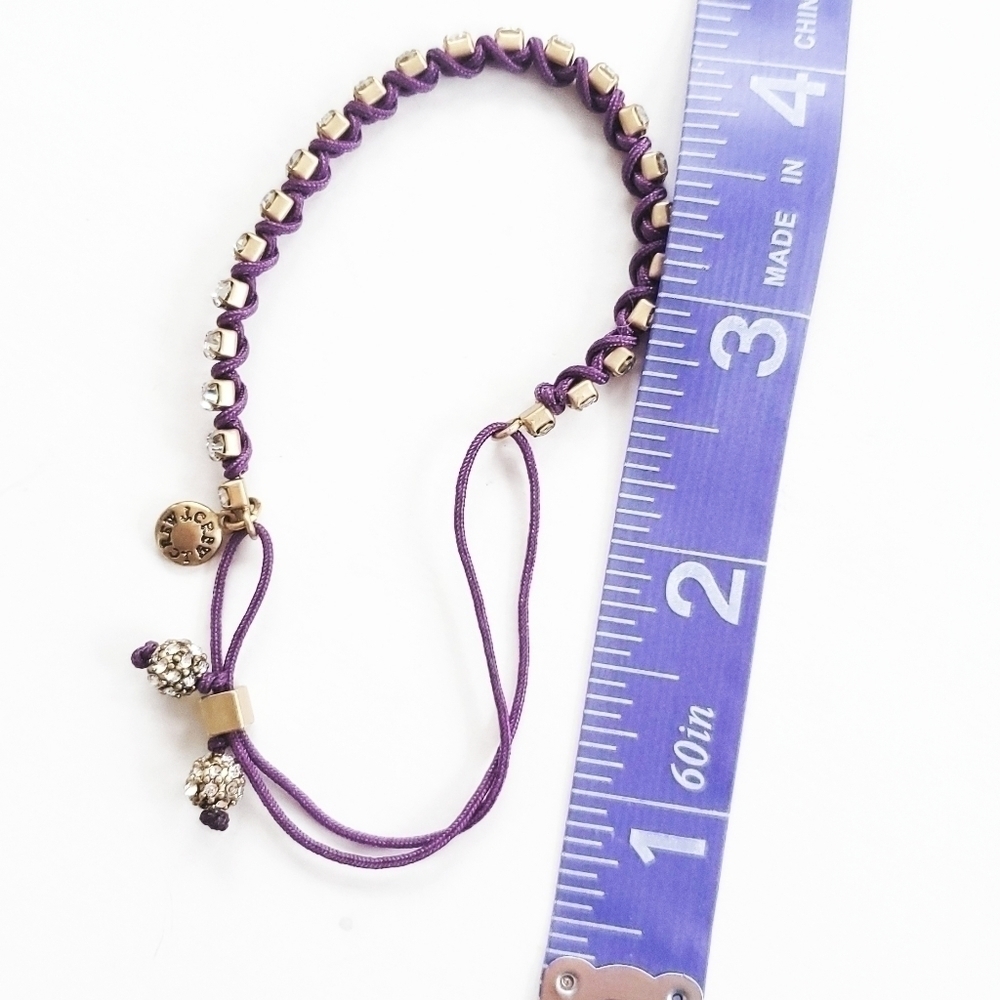 j. Crew Purple Pull String Bracelet